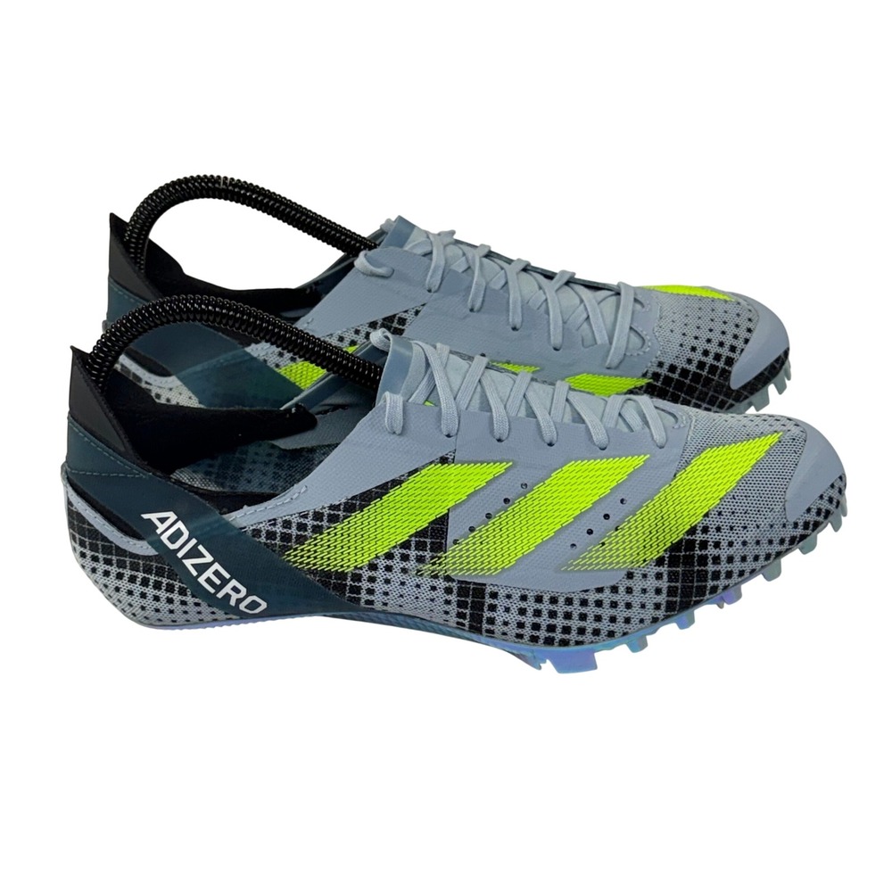 NEW Adidas Adizero Finesse Track Spikes Mens 7.5 Wonder Blue Neon Sprinting Race